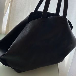 zara large black bag